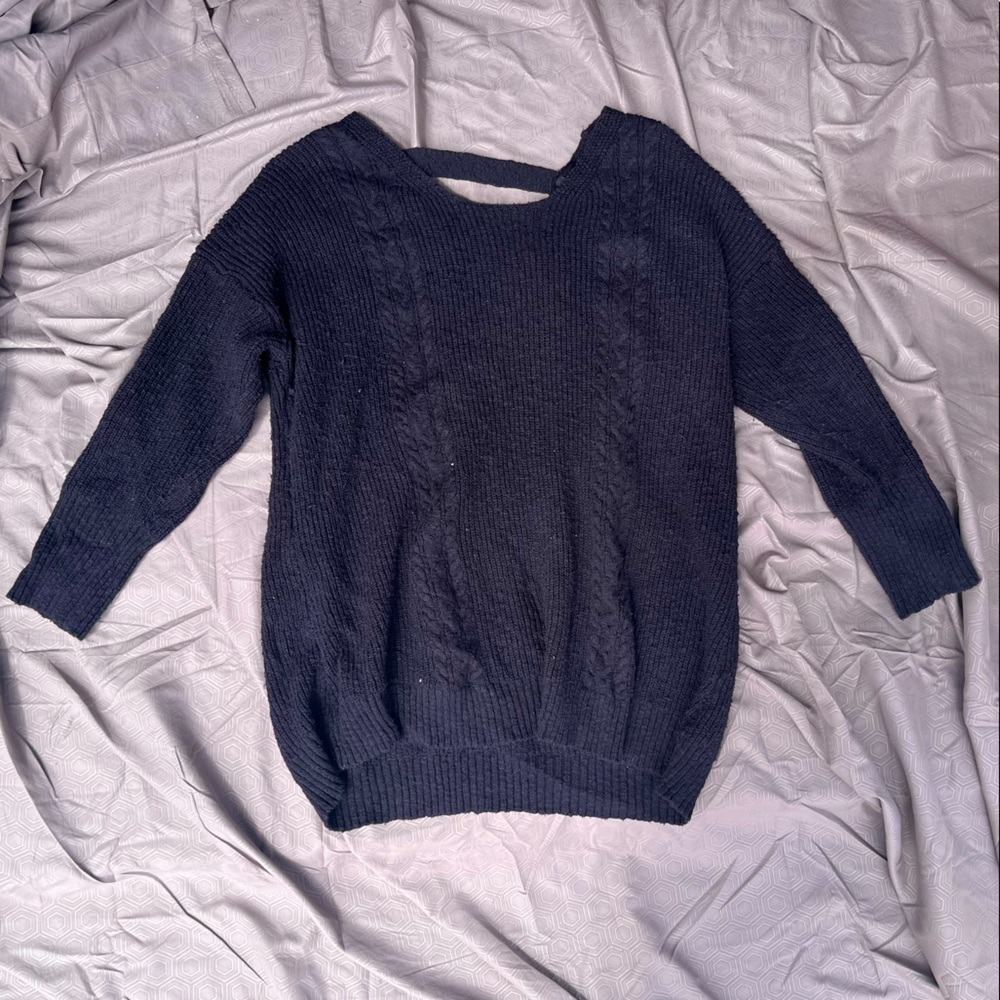 Torrid Black Lace Up Sweater